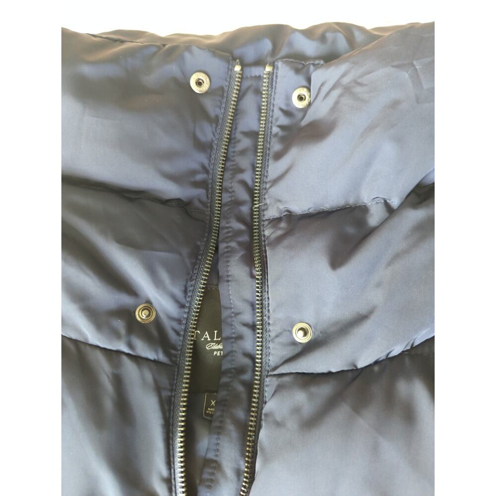 Talbot Petites | Navy Cowl Neck Full Zip Puffer Vest | XL - Picture 7 of 7